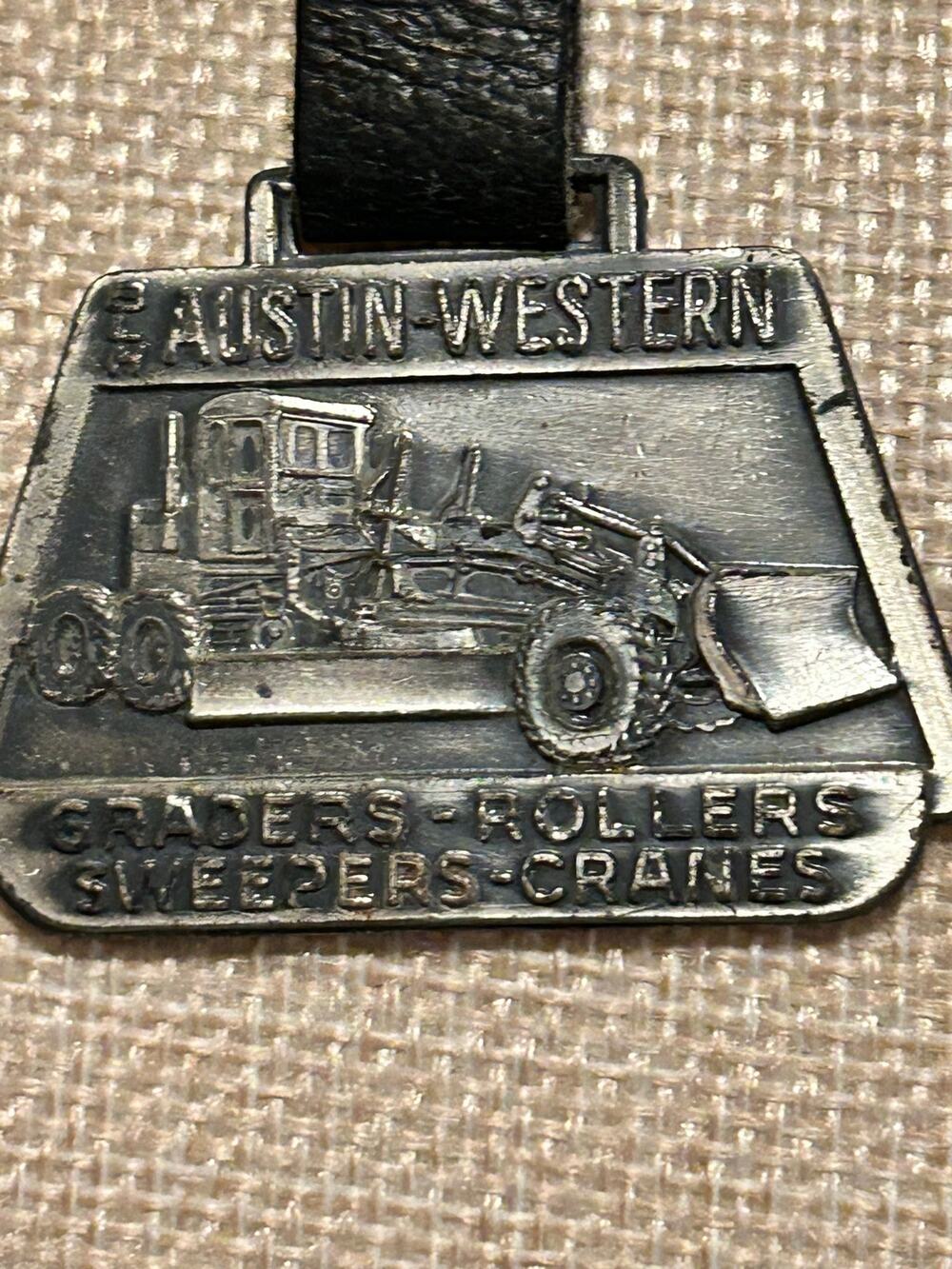 Watch Fob Austin Western Machinery Graders Heavy Equipment Cranes Collectable